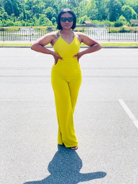 Mustard ' Brighter Day ' Jumpsuit